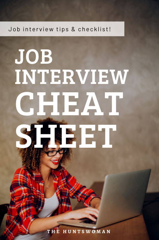 Job interview cheat sheet to prepare for an Interview