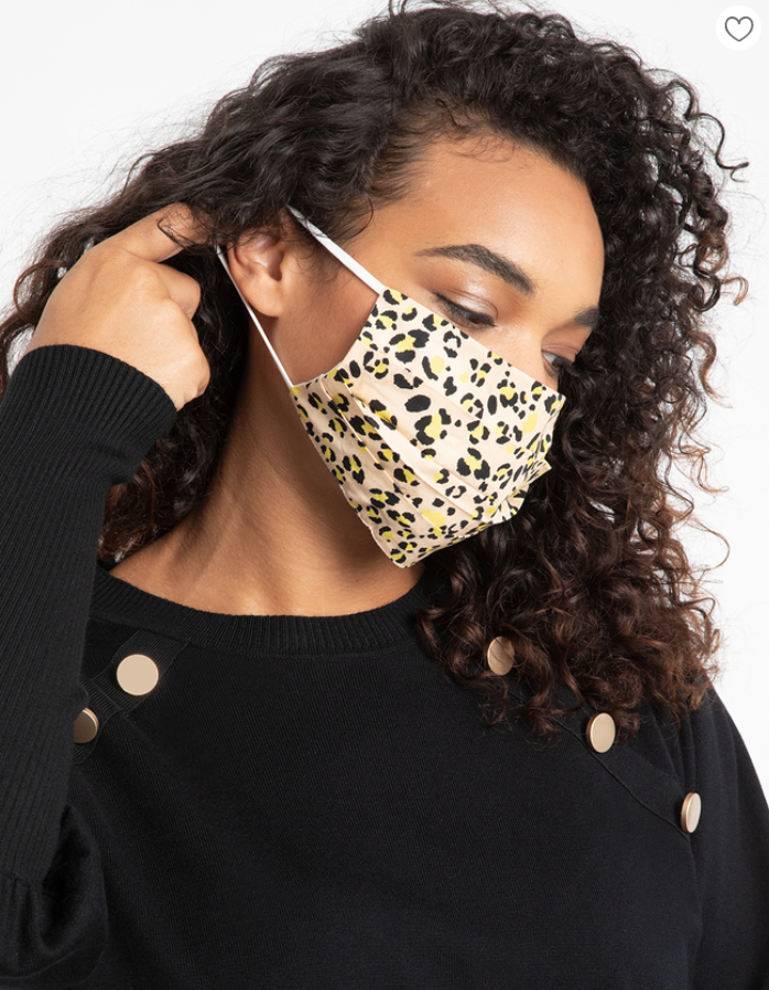 cheetah print plus size face mask