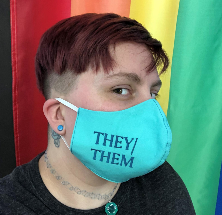 lgbt plus size face mask