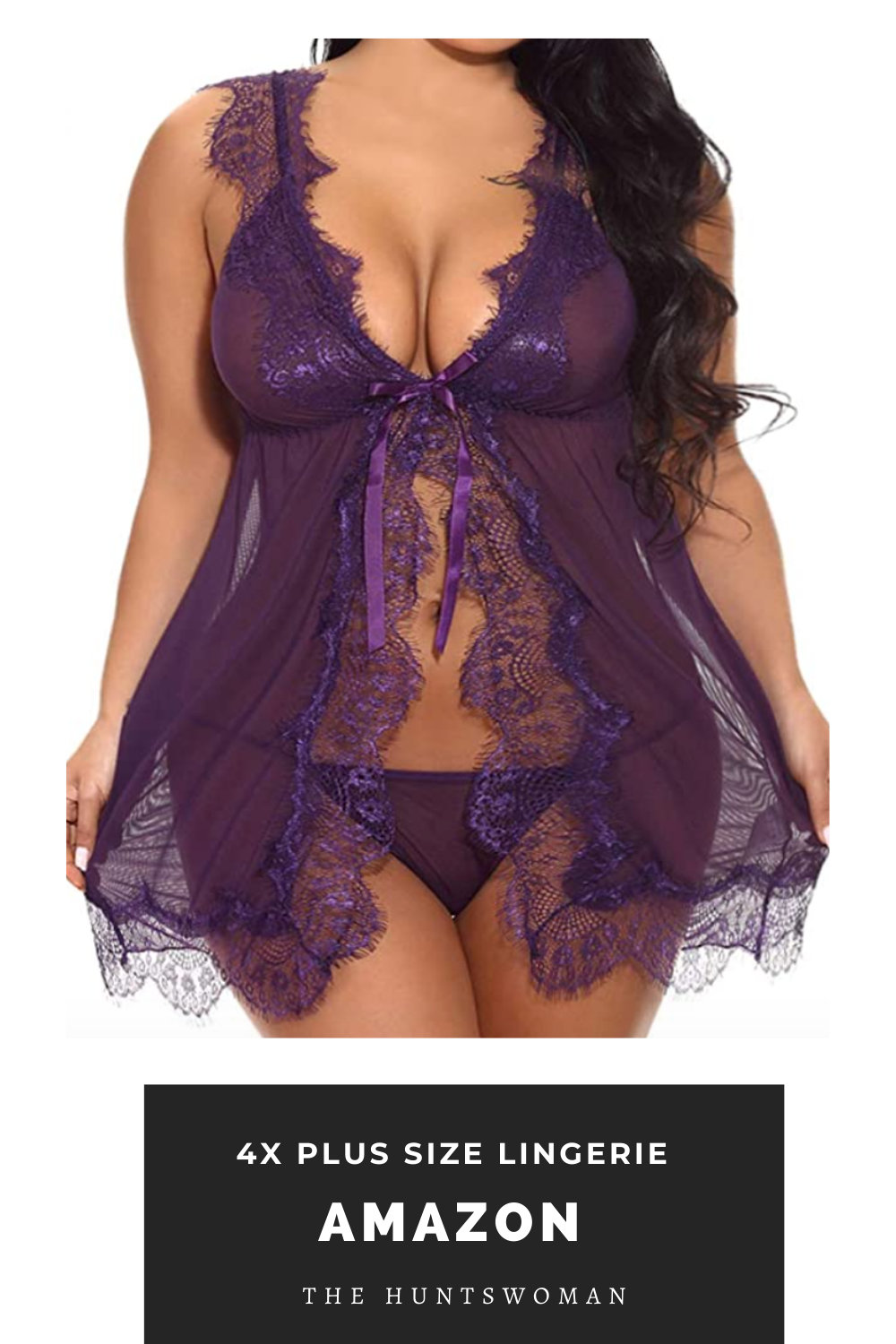 Purple Plus Size Lingerie