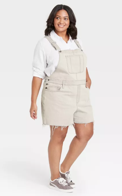 plus size linen overalls