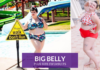 plus size swimsuit big belly