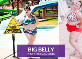 plus size swimsuit big belly