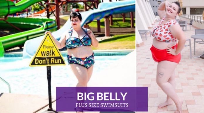 plus size swimsuit big belly
