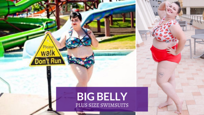 plus size swimsuit big belly