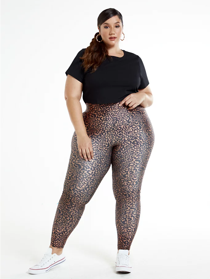 4+ Places to Buy Plus Size Leopard Print Leggings & Workout Clothes ...