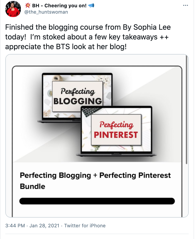 Sophia Lee Blogging Course Review