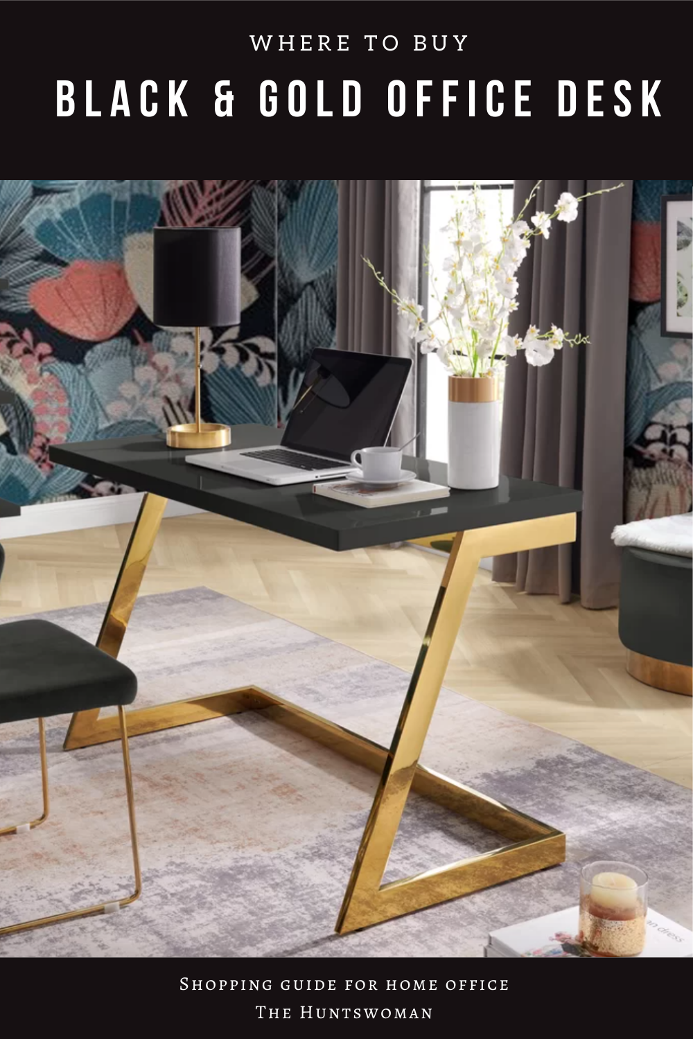 5 STUNNING Black and Gold Office Desks 2023 Office Design The
