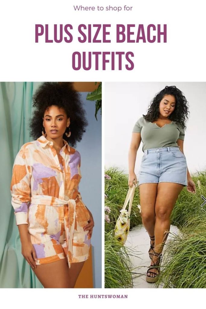 Beach outfit for chubby women sale