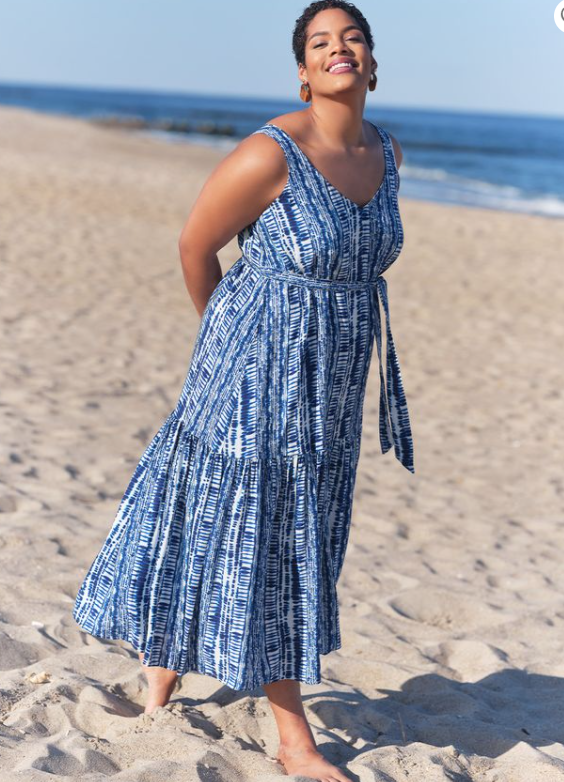 Plus size beach outfit 