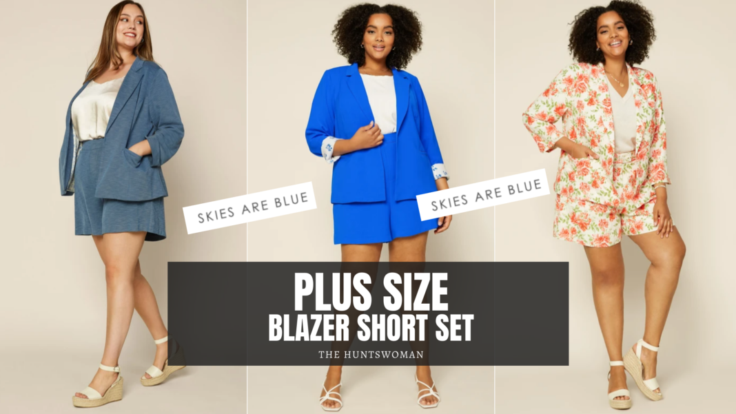 11+ Plus Size Blazer Short Set Options - Plus Size Fashion | Where to ...