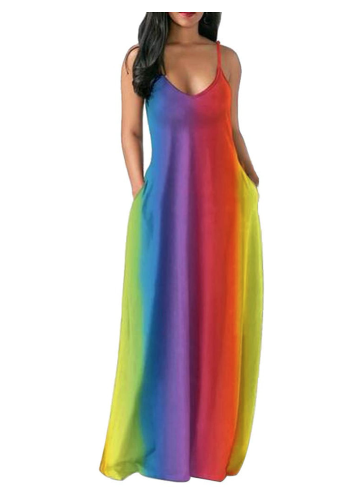 plus size pride outfit red maxi dress