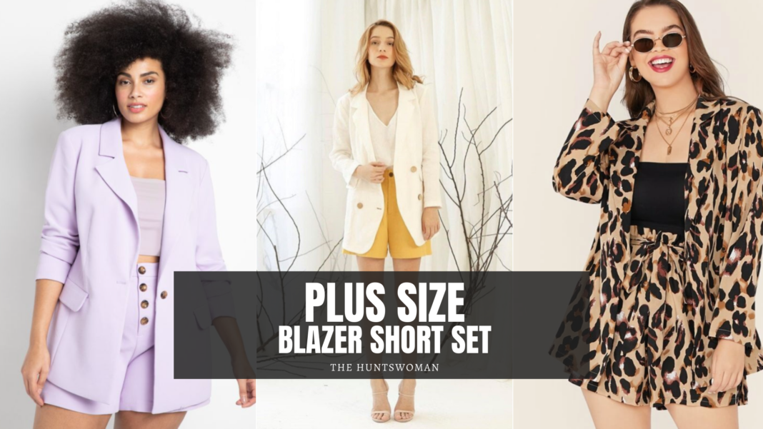 11+ Plus Size Blazer Short Set Options Plus Size Fashion Where to