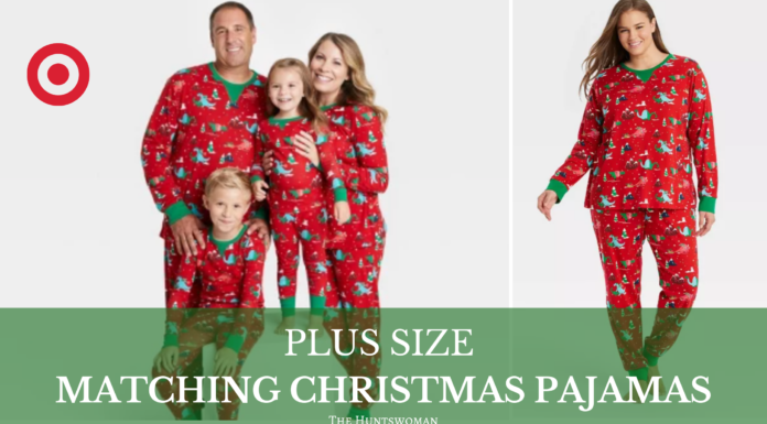 Matching Christmas Pajamas for Family in Plus Size