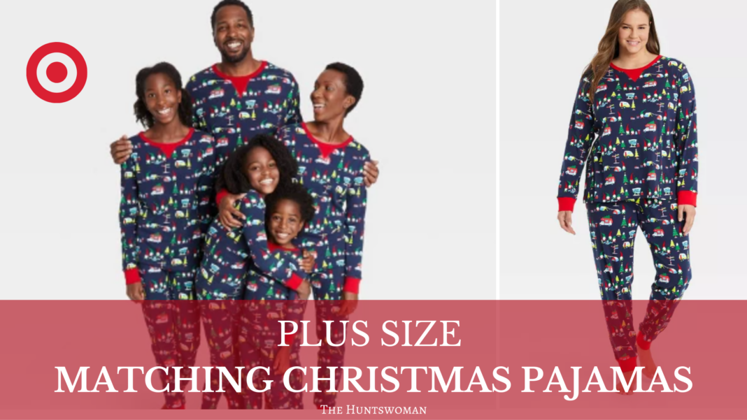 Elegant Plus Size Family Pajamas Christmas Photos
