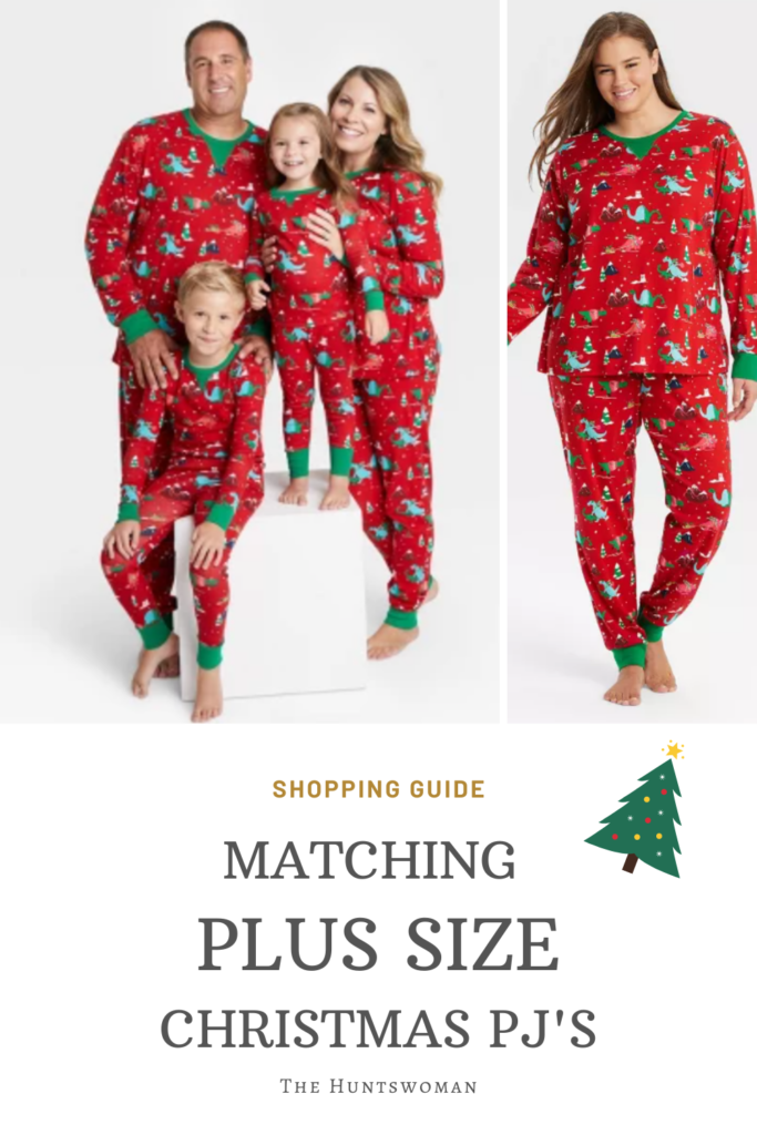 Matching Christmas Pajamas for Family in Plus Size