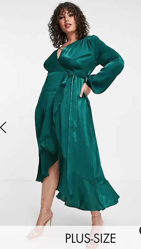 Plus Size Fall Wedding Guest Outfit