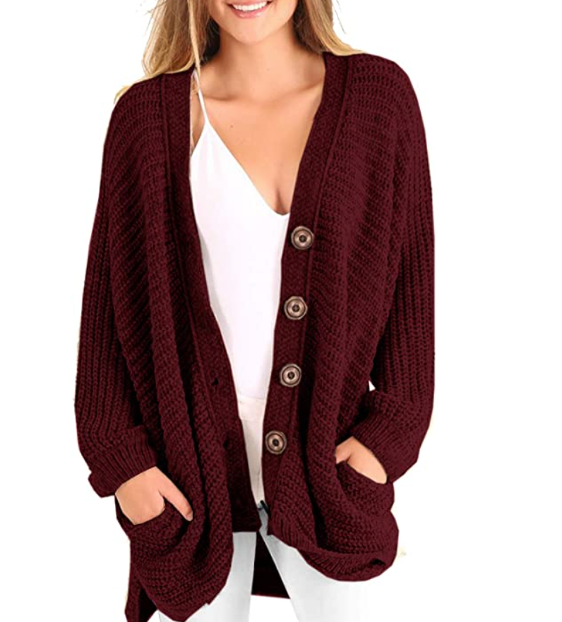 Plus size dark academia outfit idea cable knit sweater