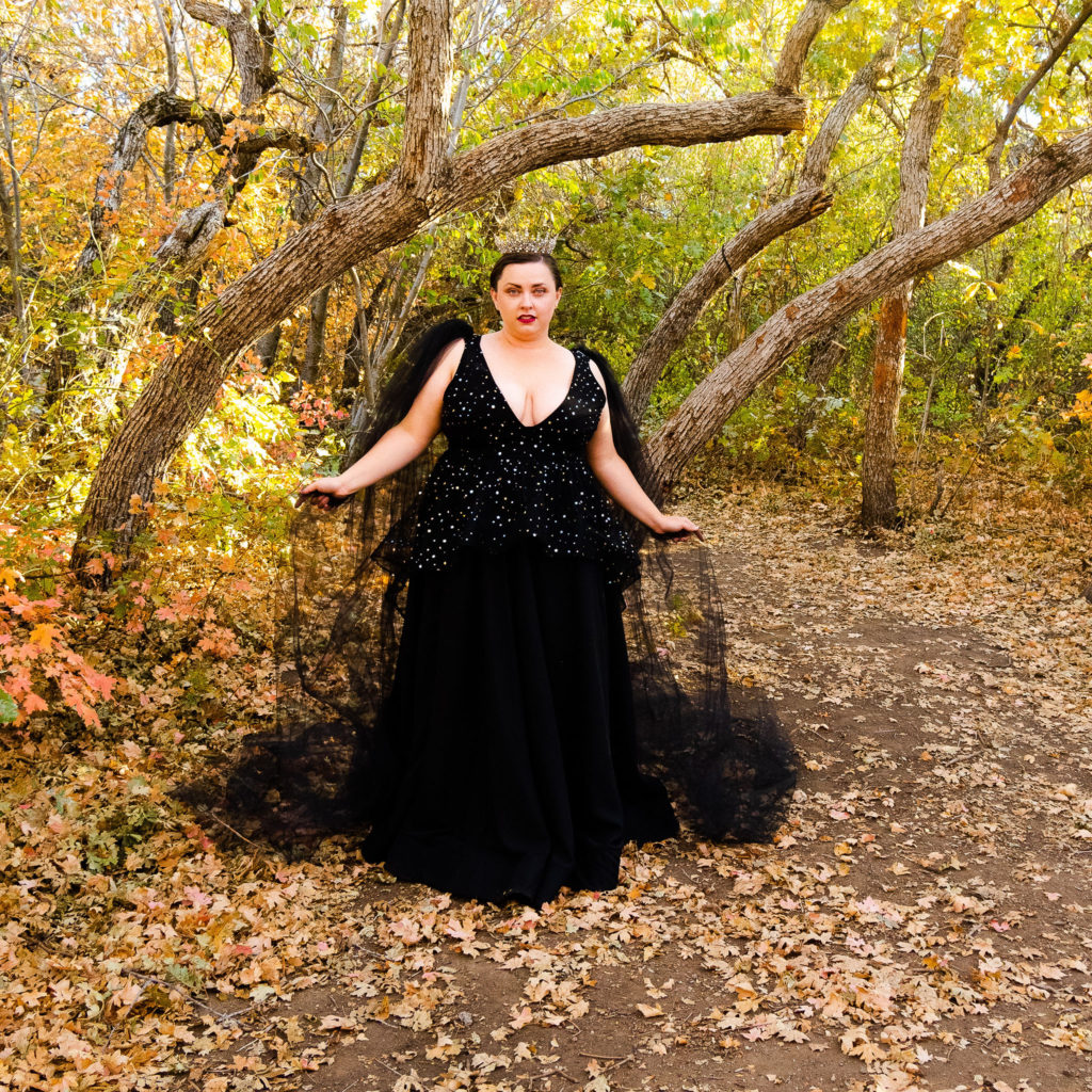 Black Plus Size Wedding Gown 