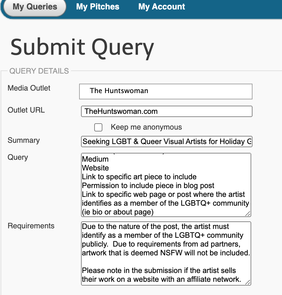 How to Post a Query on HARO (Help a Reporter Out) 