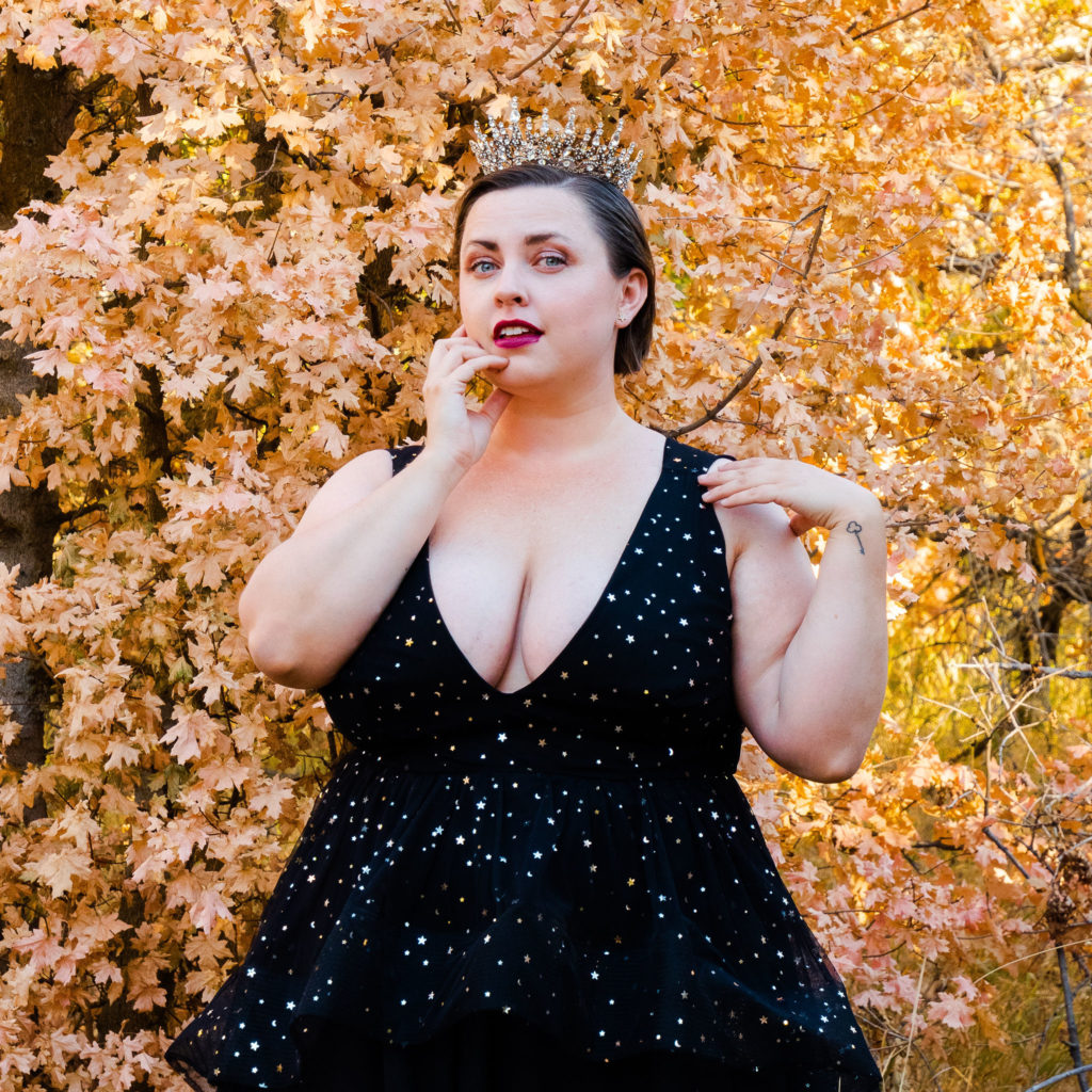 Black Plus Size Wedding Gown 