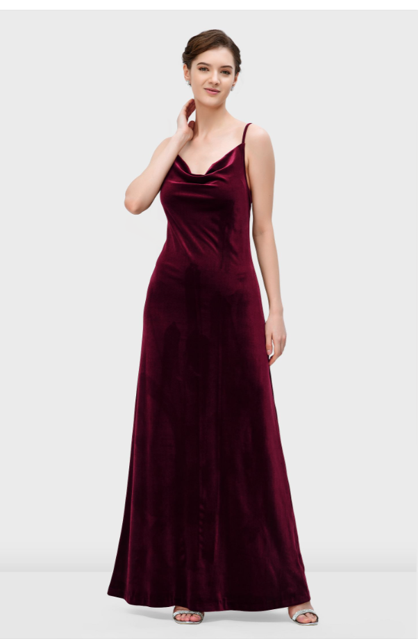 velvet plus size prom dress