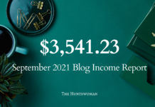 september 2021 blog income report from blogger