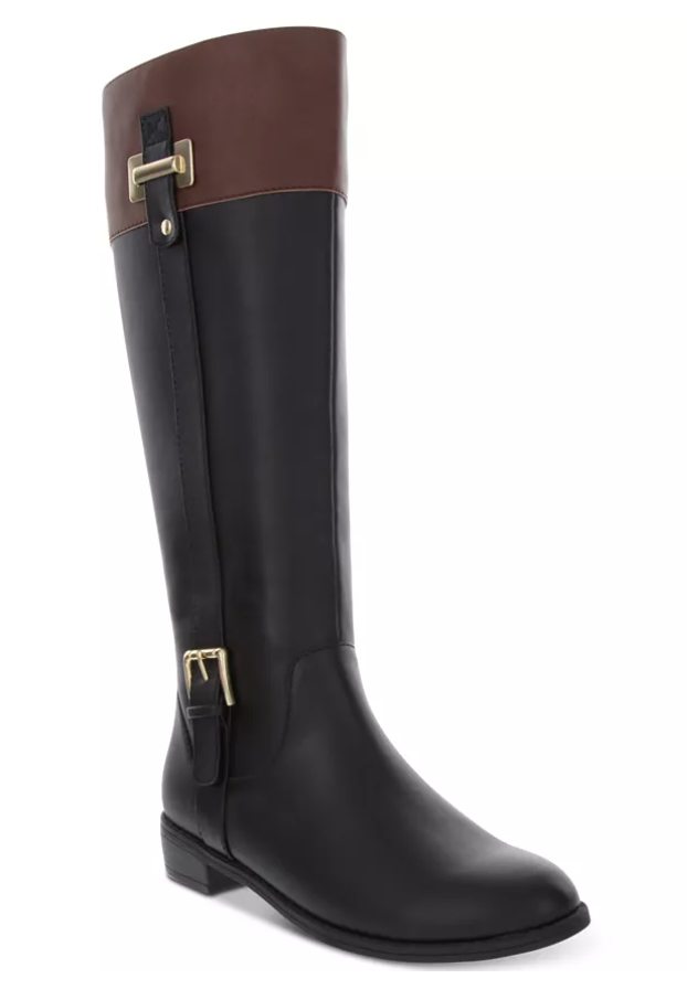 plus size riding boots with wide calfs wide width