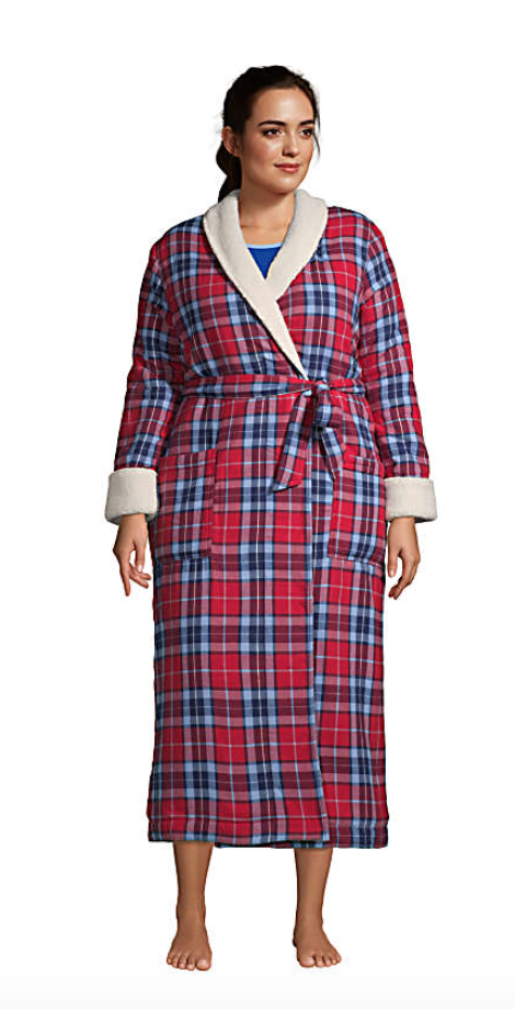 Plus Size Robe flannel