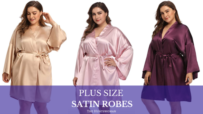 plus size satin robe - where to shop