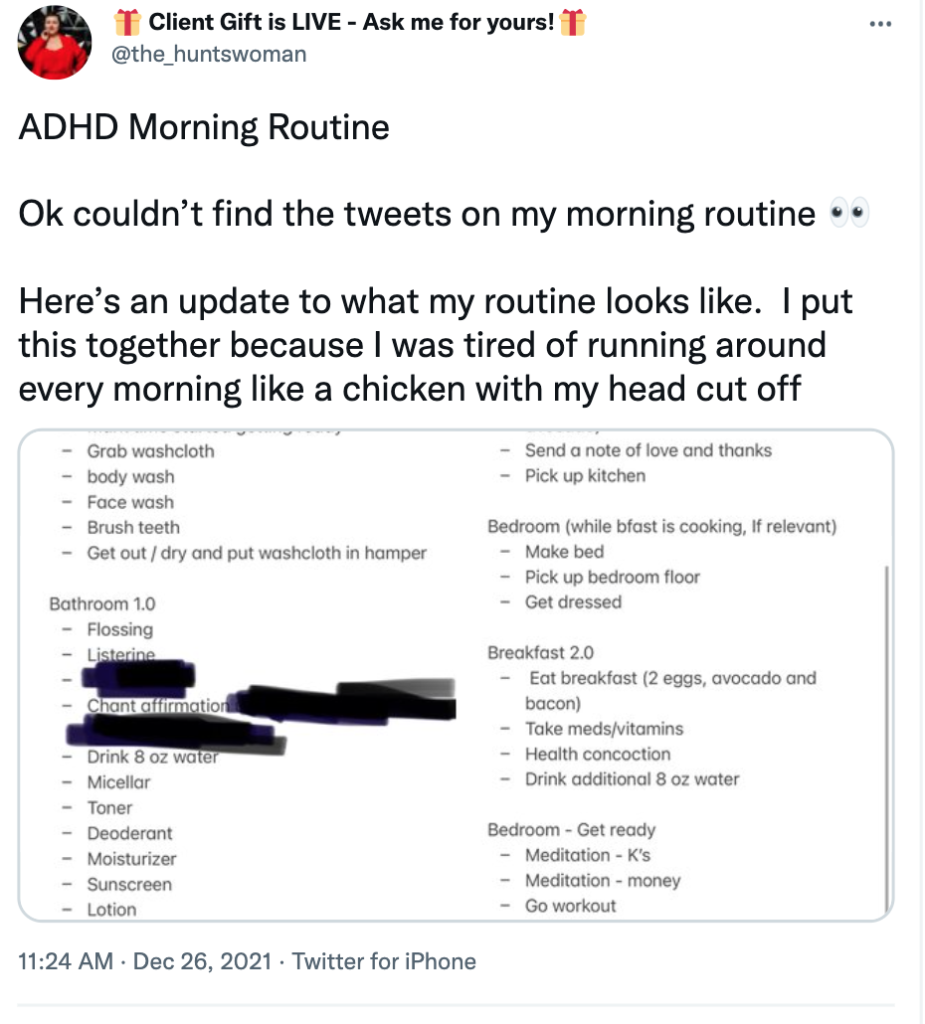 ADHD Morning Routine with Checklist