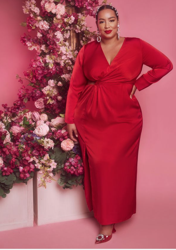 Plus Size Valentine's Day Outfits for Night - red dress