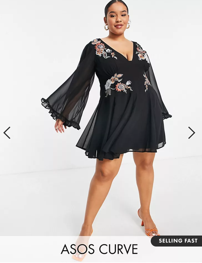 Plus Size Valentine's Day Outfits for Night - black dress