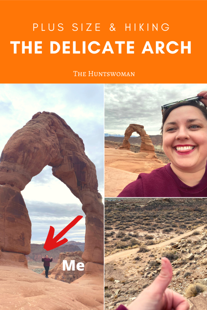 Plus size and hiking the delicate arch