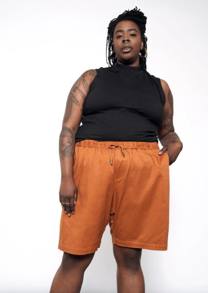 summer plus size masculine outfit lgbt
