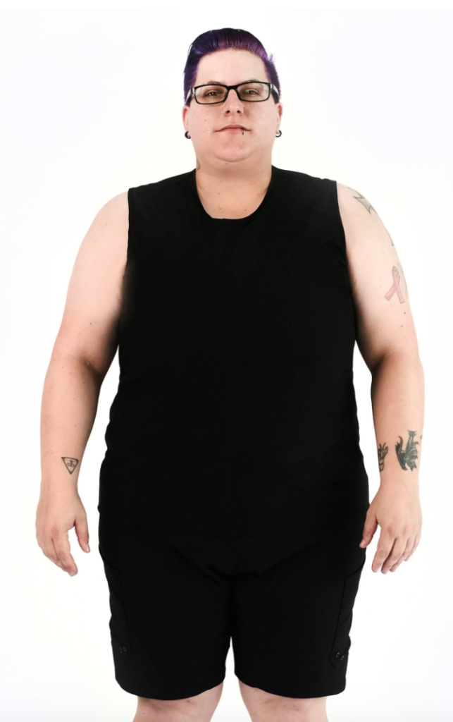 black Plus Size Gender Neutral Bathing Suits 