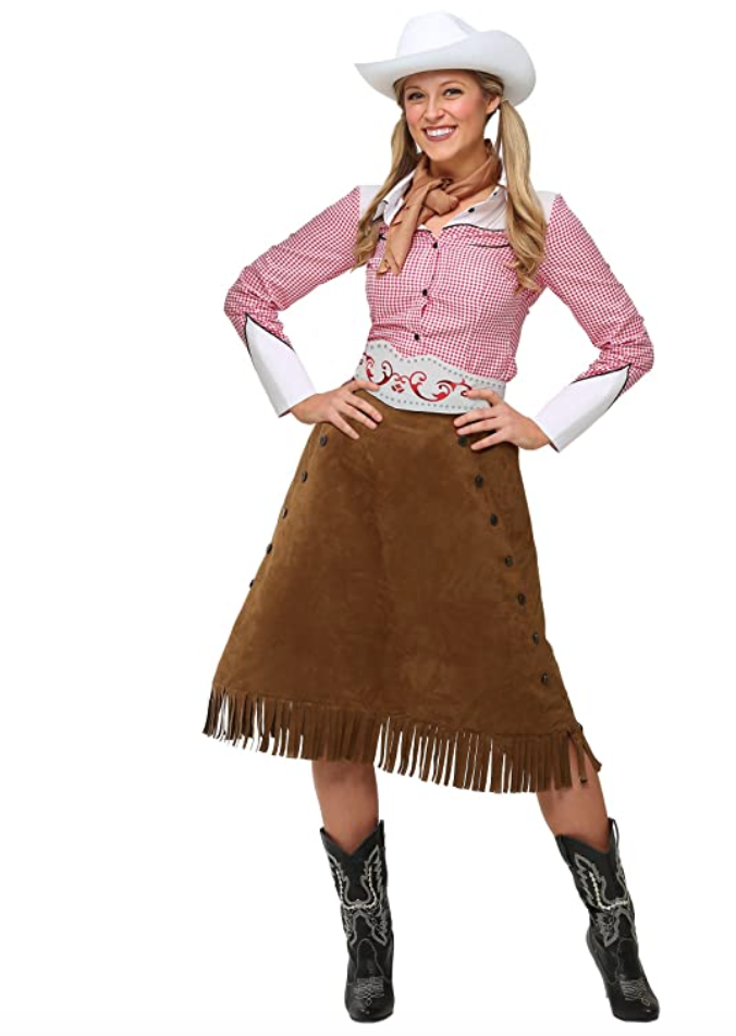 plus size cowgirl costume for halloween