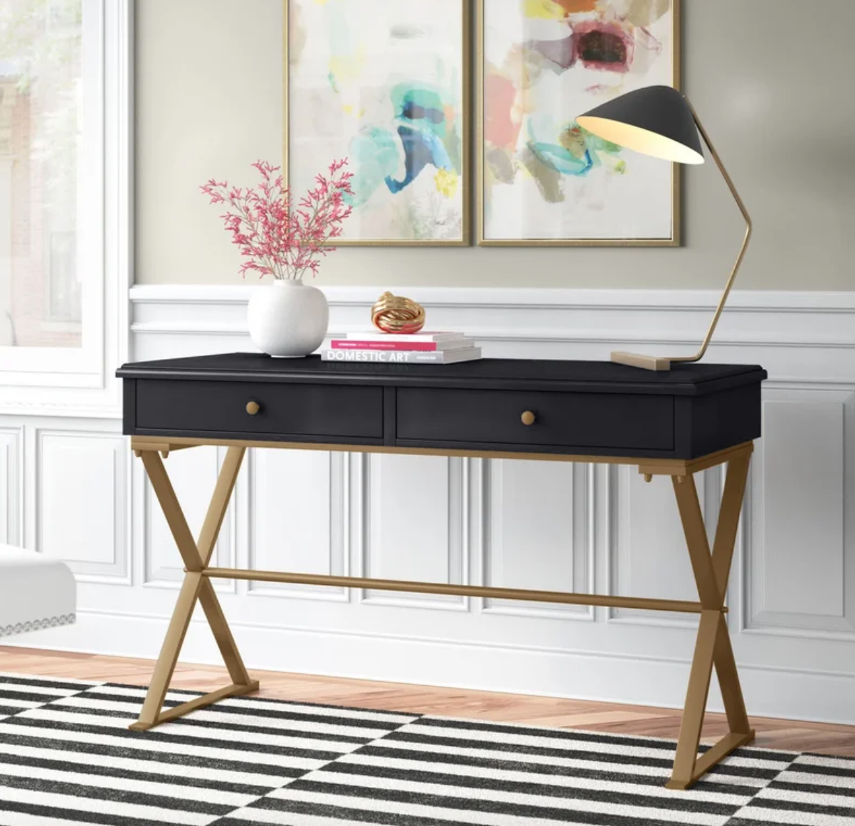 5 STUNNING Black and Gold Office Desks 2023 Office Design The