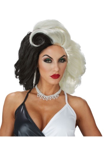 Plus Size Cruella Costume - diva wig