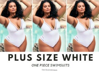 plus size white one piece swimsuits