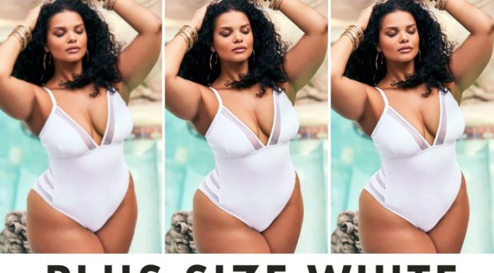 plus size white one piece swimsuits