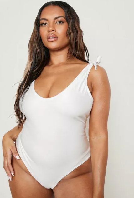Plus Size White One Piece Swimsuits 