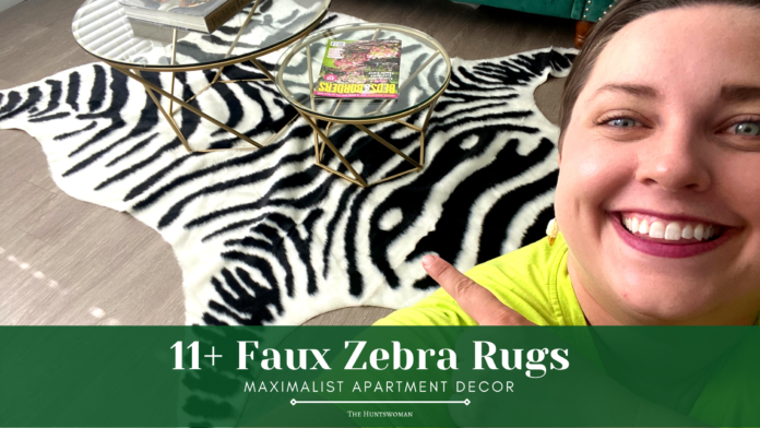 faux zebra rugs