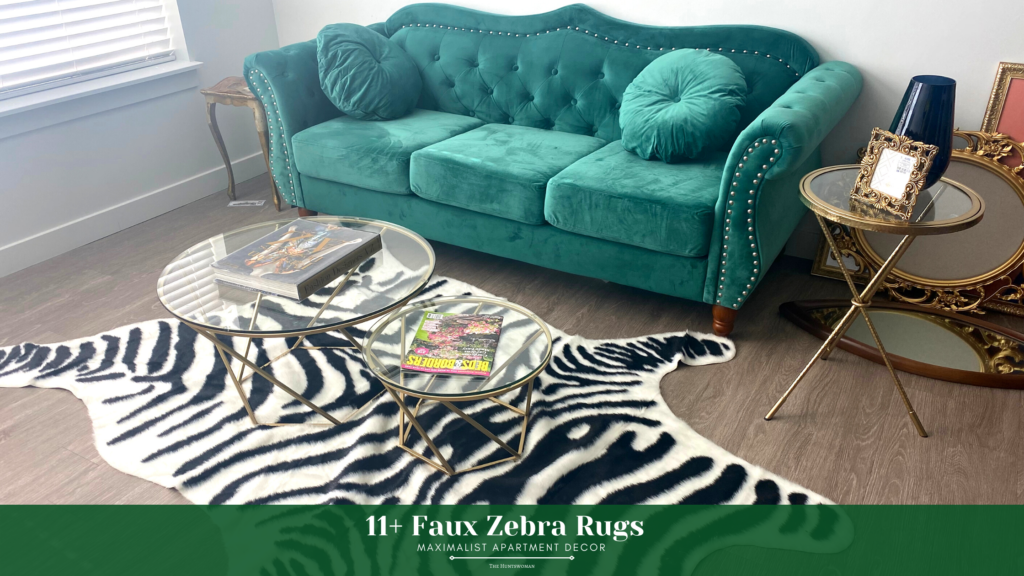 Faux Zebra Rug