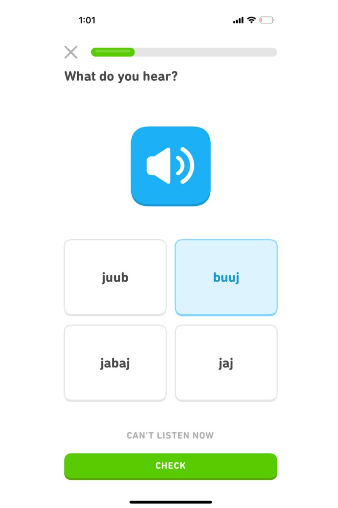 how to learn Arabic on Duolingo