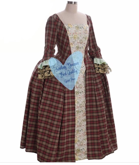 plus size victorian costume dress scottish highlander outlander costume