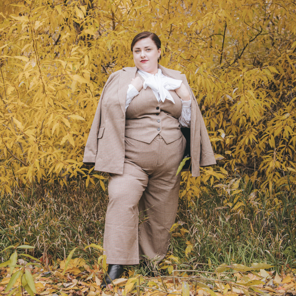 Fall Plus Size 3 Piece Suit