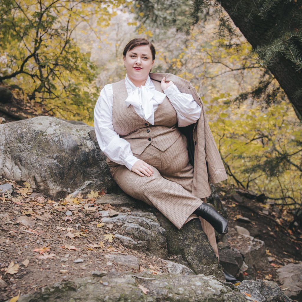 Fall Plus Size 3 Piece Suit