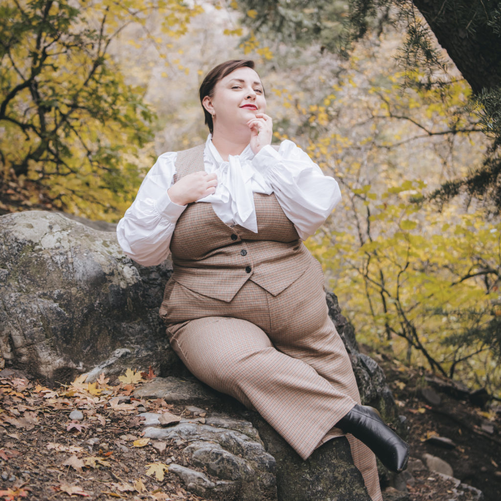 Fall Plus Size 3 Piece Suit