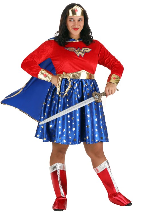 Plus Size Halloween Costume in a 6X |-Wonder Woman